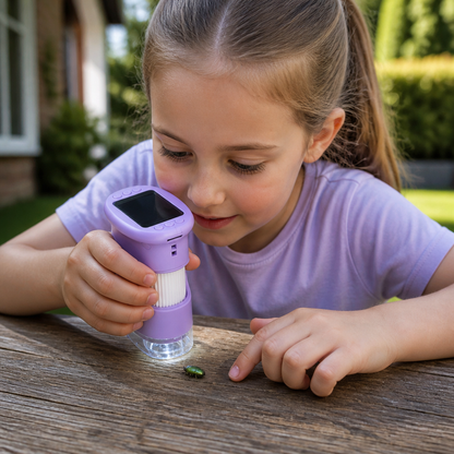 Kids’ 2-in-1 Digital Microscope & Telescope with Photo and Video Camera