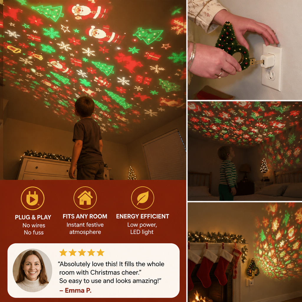 Christmas Tree Projector Lamp