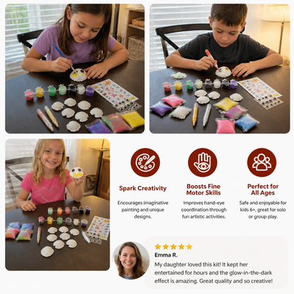 Glow in the Dark Sea Shell Painting & Craft Kit