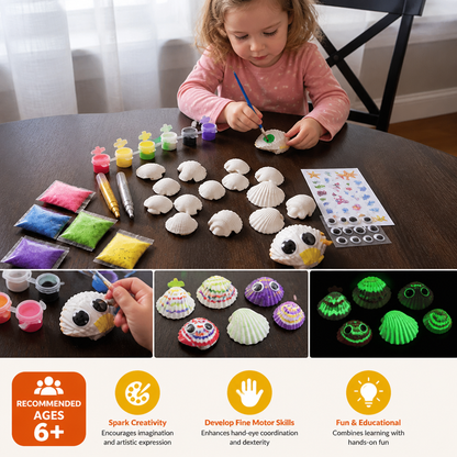 Glow in the Dark Sea Shell Painting & Craft Kit