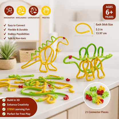 DIY Twisty Sticks – Creative 3D Building & STEM Construction Set