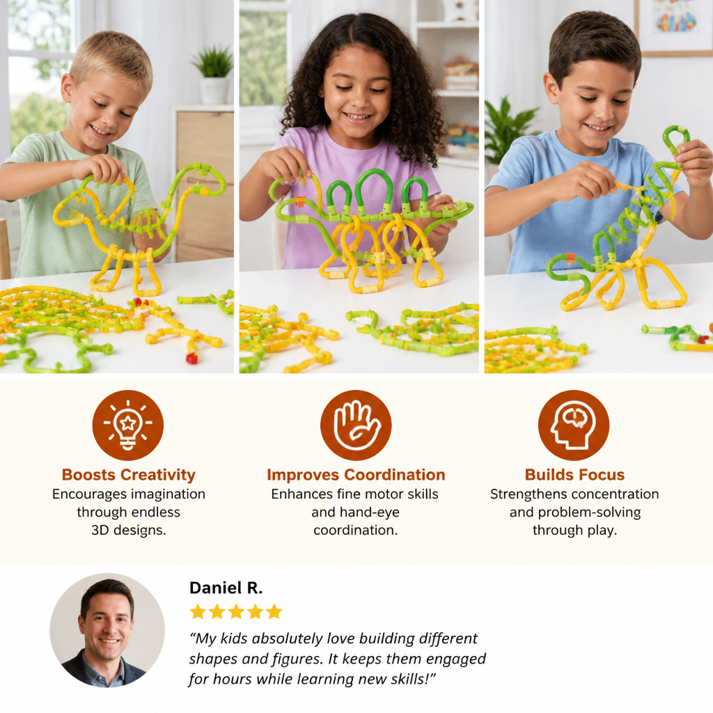 DIY Twisty Sticks – Creative 3D Building & STEM Construction Set