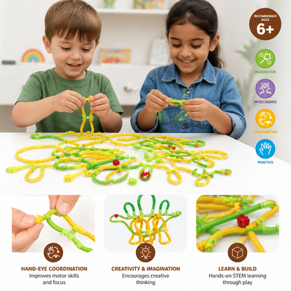 DIY Twisty Sticks – Creative 3D Building & STEM Construction Set