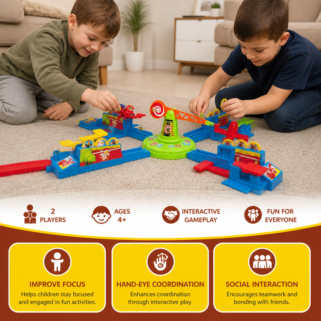 Interactive Multiplayer Flying Plane Family Board Game