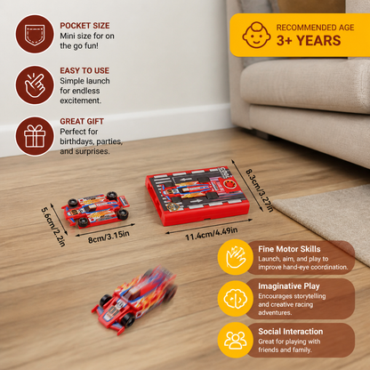 Pocket Size Race Car Launcher Toy
