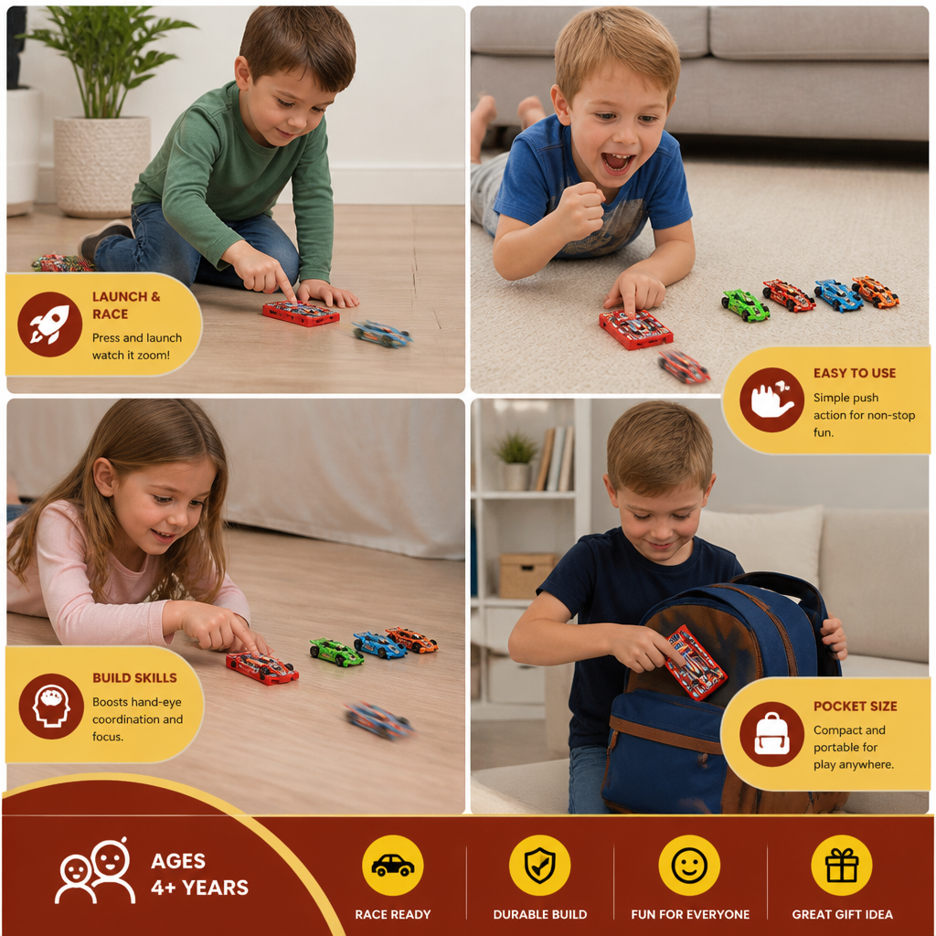 Pocket Size Race Car Launcher Toy