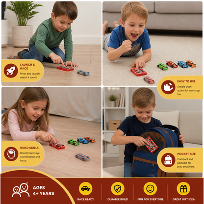 Pocket Size Race Car Launcher Toy