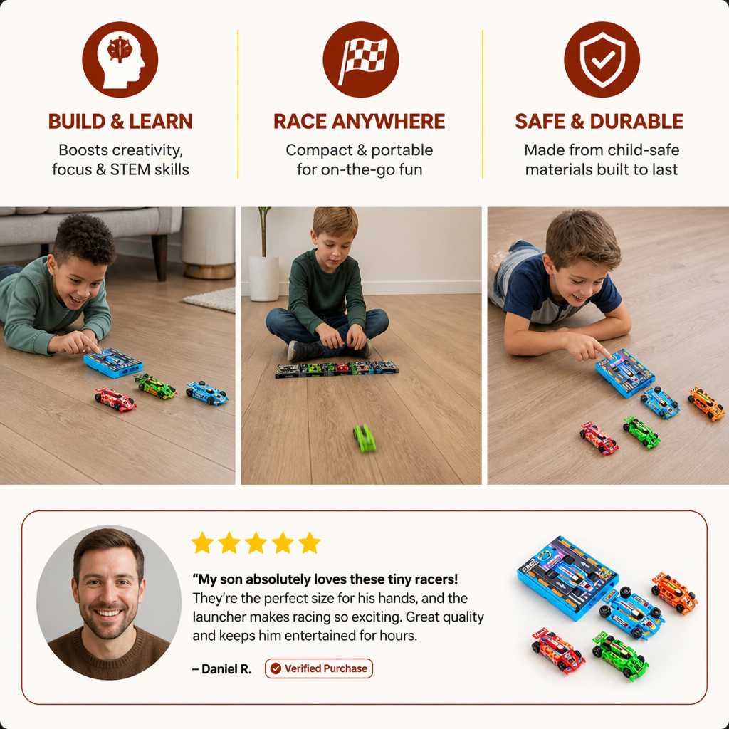 Pocket Size Race Car Launcher Toy