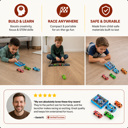 Pocket Size Race Car Launcher Toy