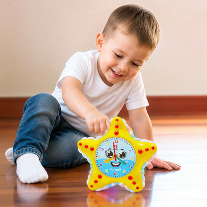 Starfish Clock Learning Toy – Interactive Time Teaching Toy for Kids
