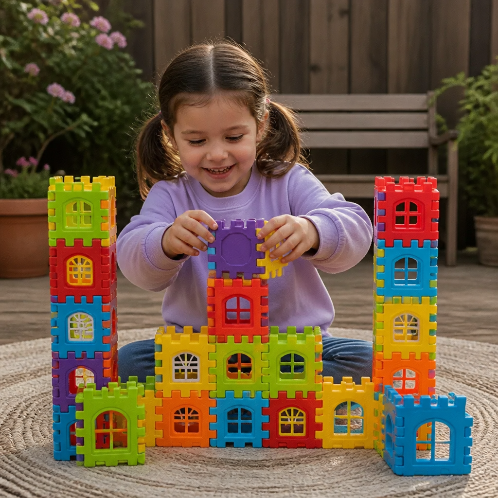 Montessori Window Building Blocks for Children