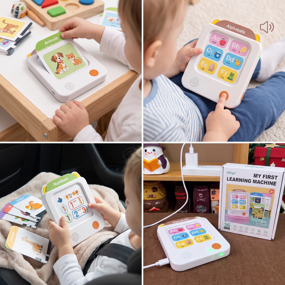 Kids’ Interactive English Flash Card Reader – Educational Learning Toy