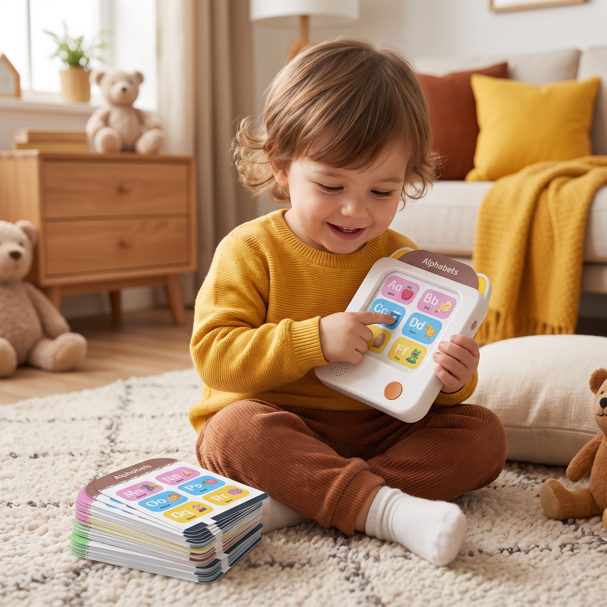 Kids’ Interactive English Flash Card Reader – Educational Learning Toy