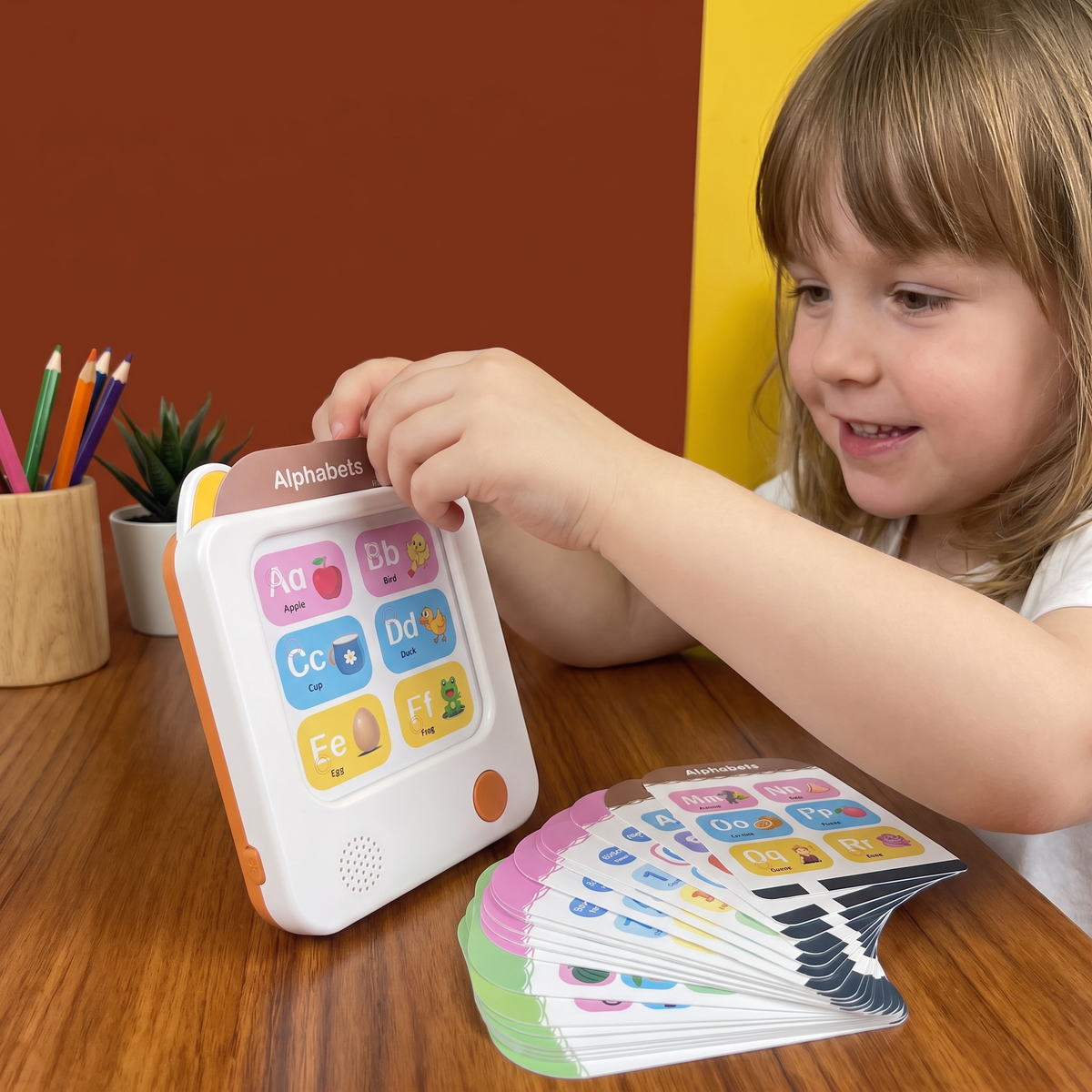 Kids’ Interactive English Flash Card Reader – Educational Learning Toy