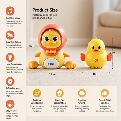 Musical Duck Family Crawling & Learning Toy for Babies