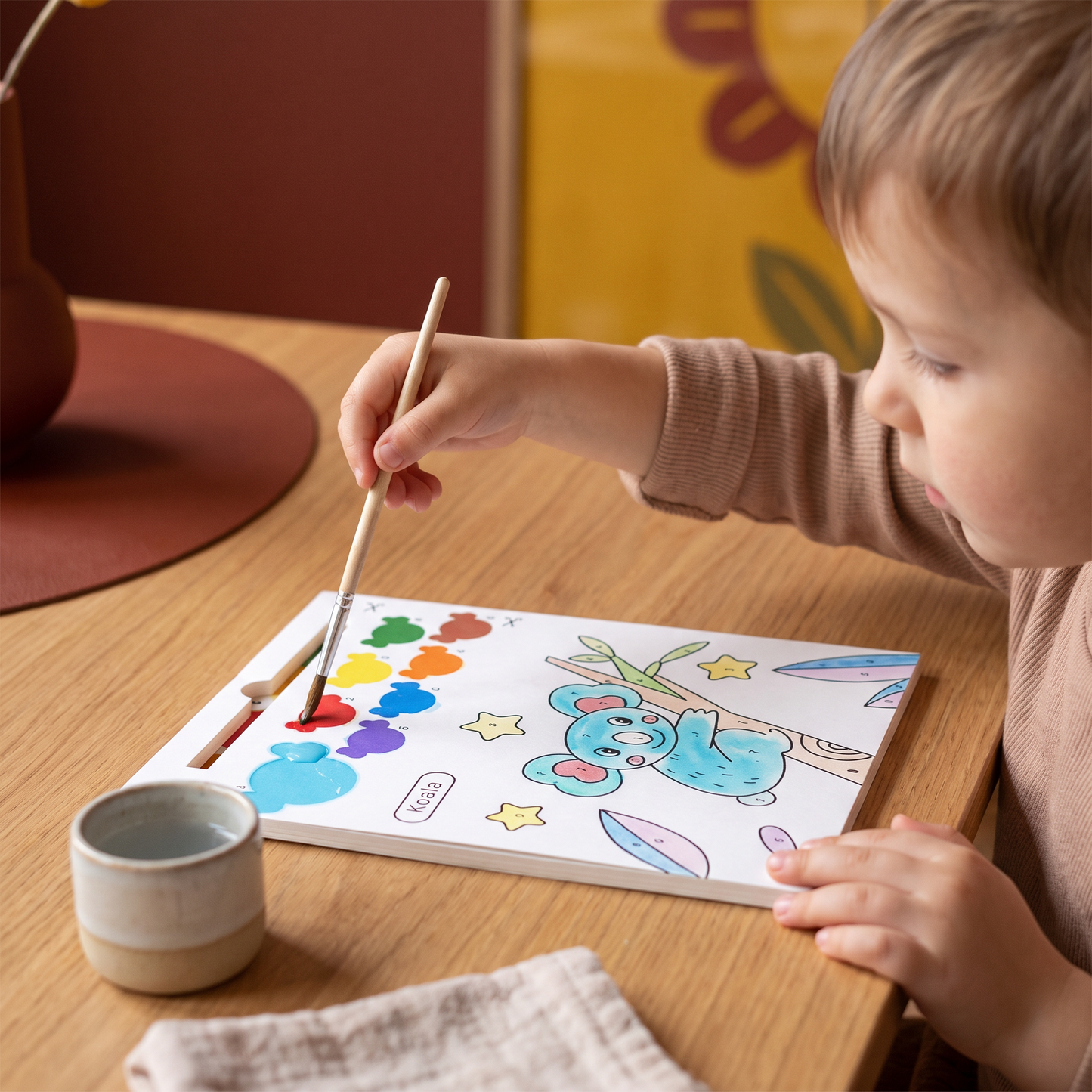 Watercolor Painting Book with Brush – Mess-Free Paint with Water Fun