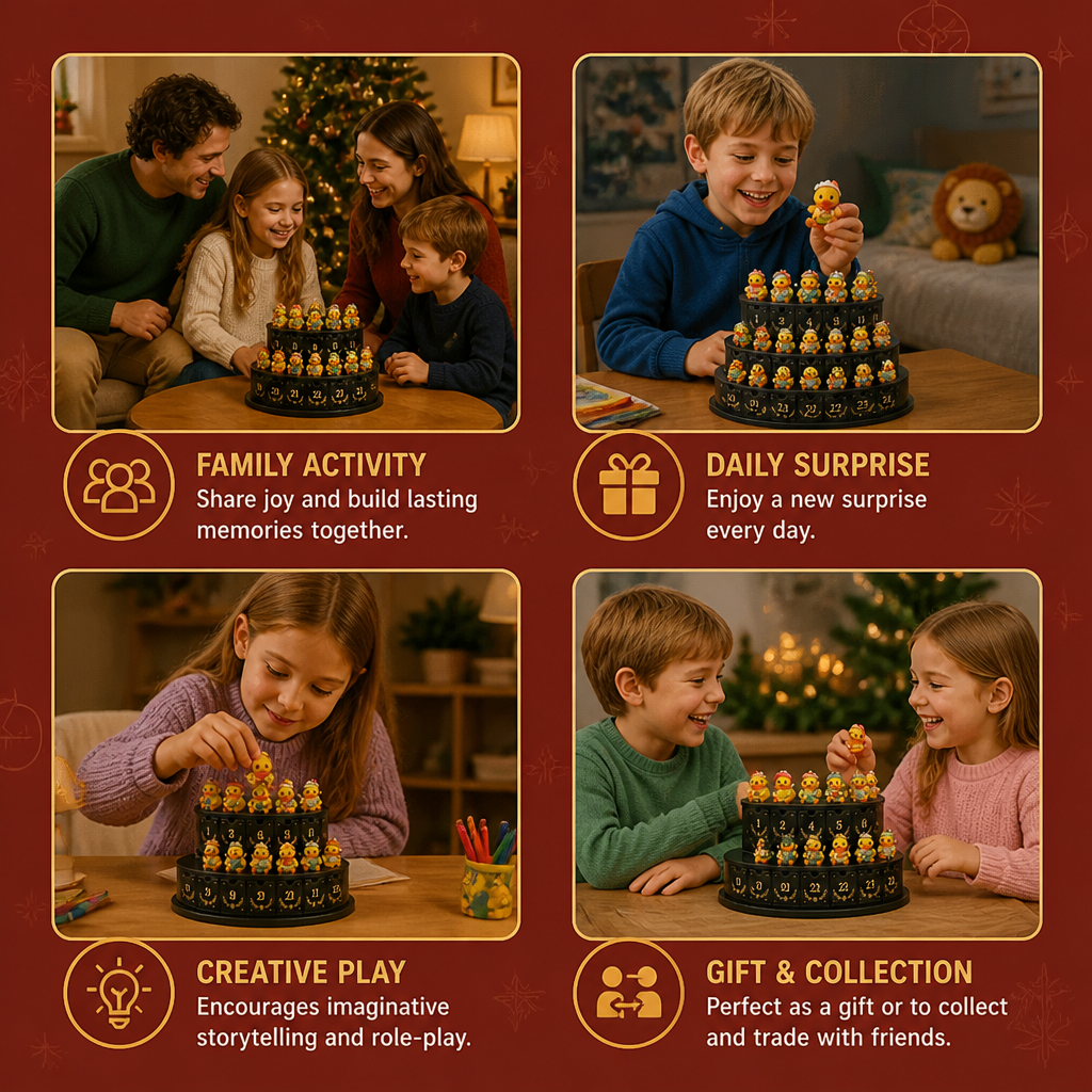 24-Day Magic Duck Advent Calendar with Collectible Mini Figurines