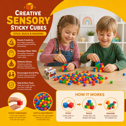 Creative Sensory Sticky Cubes