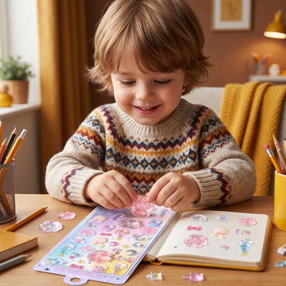 3D Squishy Pet Paw Stickers – Cute Puffy Stickers for Kids