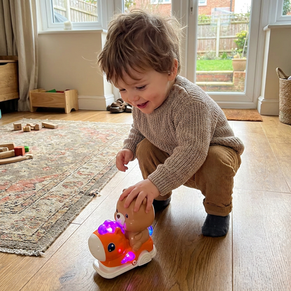 Interactive Animal Swing Toy with Music & Lights