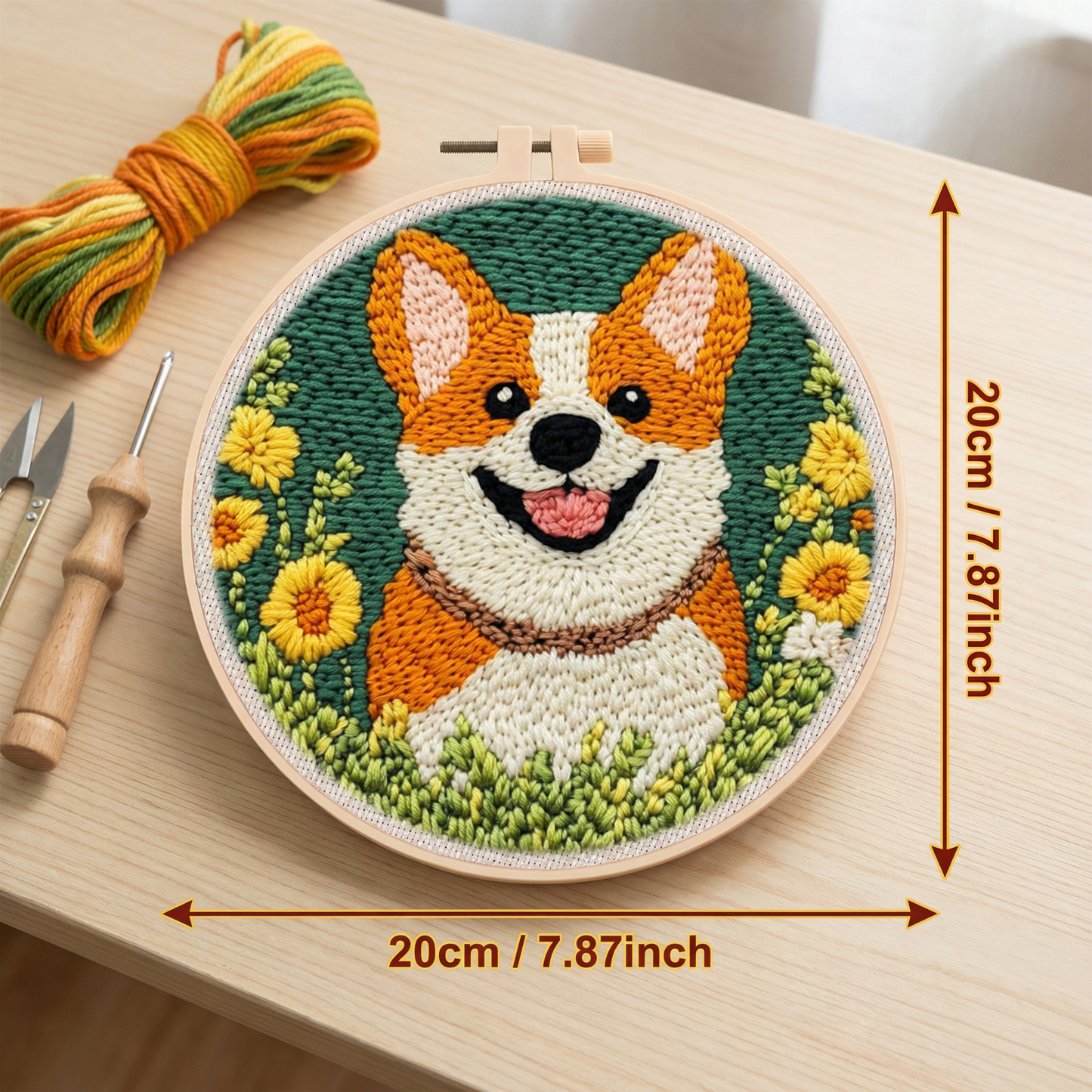 Punch Needle Embroidery Starter Kit – Beginner DIY Set with Beautiful Patterns