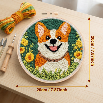Punch Needle Embroidery Starter Kit – Beginner DIY Set with Beautiful Patterns