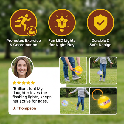 LED Ankle Skip Ball – Interactive Jumping Toy for Kids