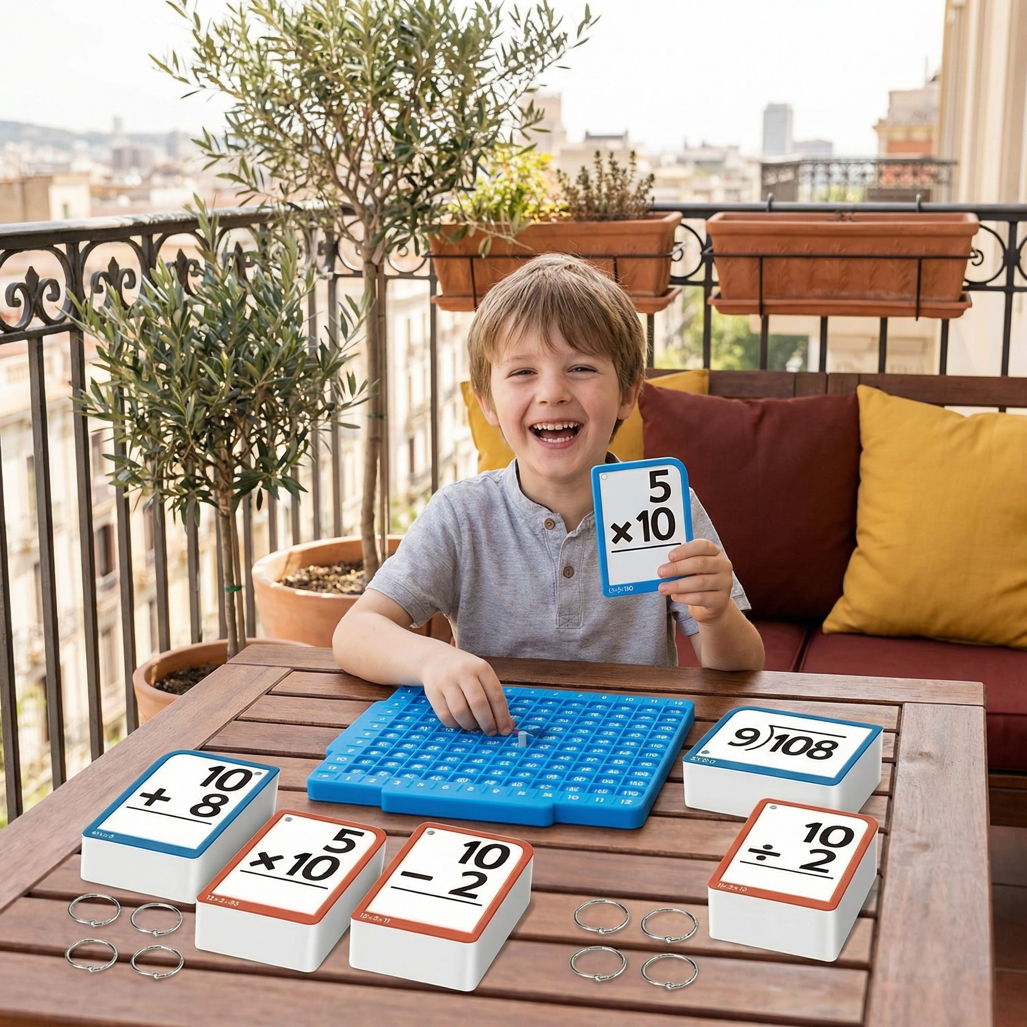 Math Learning Cards Set with Calculation Board – Addition, Subtraction ...