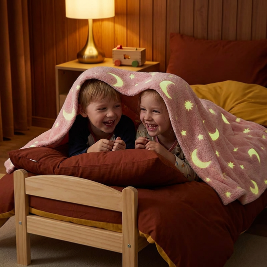 Shimmering Star Blanket – Glow-in-the-Dark Cozy Blanket
