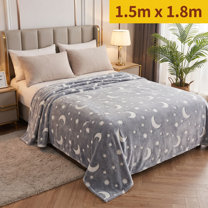 Shimmering Star Blanket – Glow-in-the-Dark Cozy Blanket