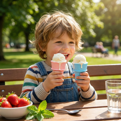 2-Pack Ice Cream Cone Holder for Kids – No-Mess Ice Cream Cup