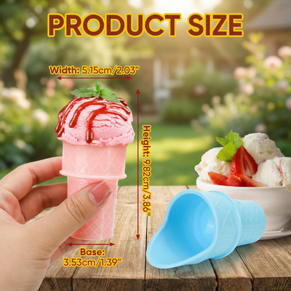 2-Pack Ice Cream Cone Holder for Kids – No-Mess Ice Cream Cup