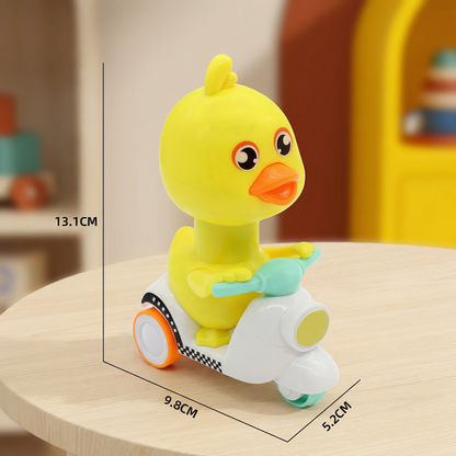 Yellow Duck Push & Go Toy – Fun Kids Scooter with Press-to-Drive Action
