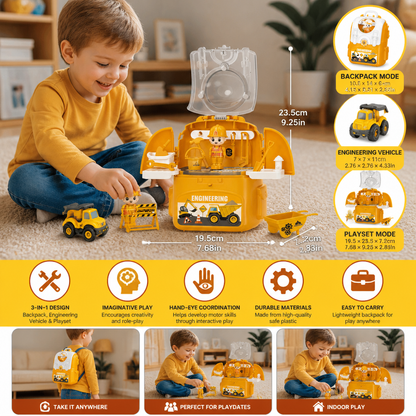 3-in-1 Backpack Playset for on the Go