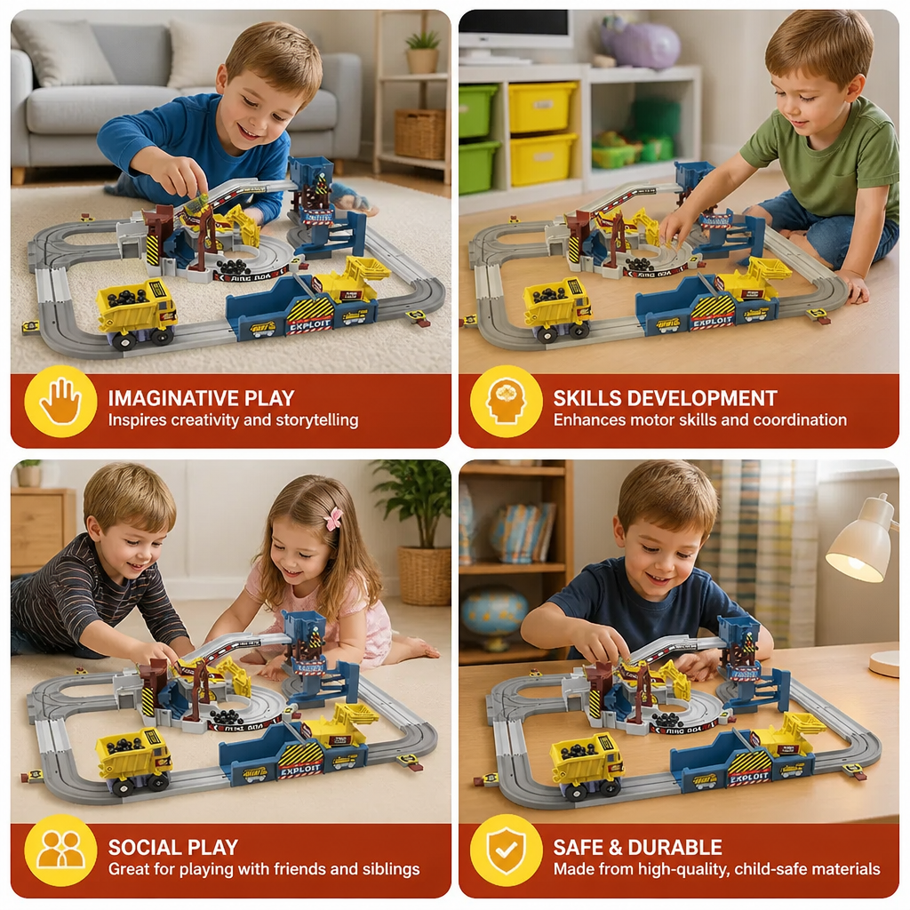 Interactive Electric Quarry Adventure Train Set