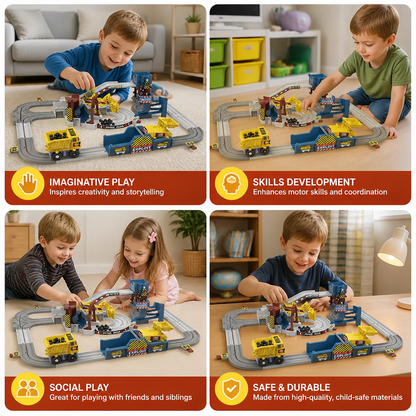 Interactive Electric Quarry Adventure Train Set
