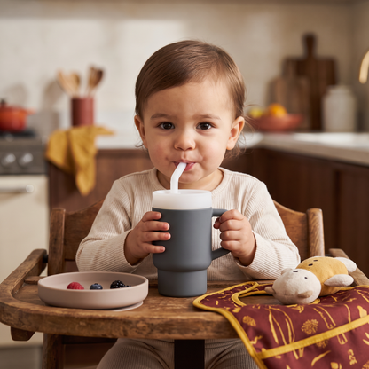 Leakproof Silicone Toddler Straw Cup