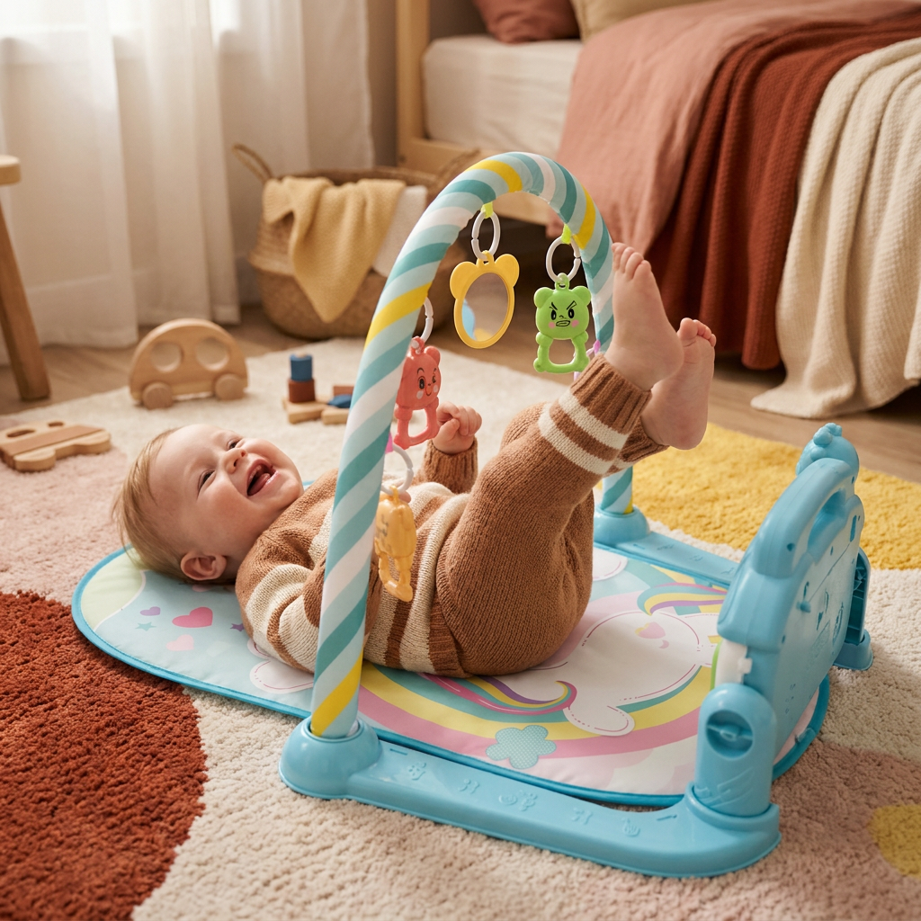 Musical Baby Pedal Piano for Limbs Coordination and Visual & Auditory Training