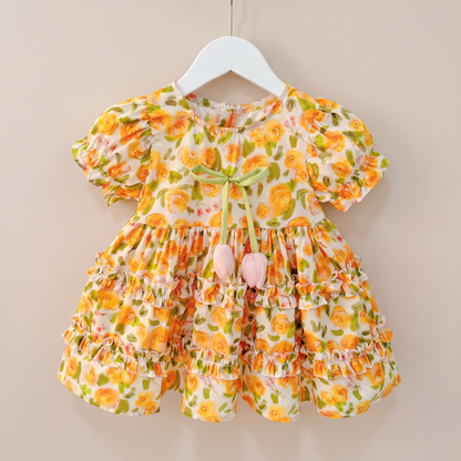 Rose Garden Ruffle Dress