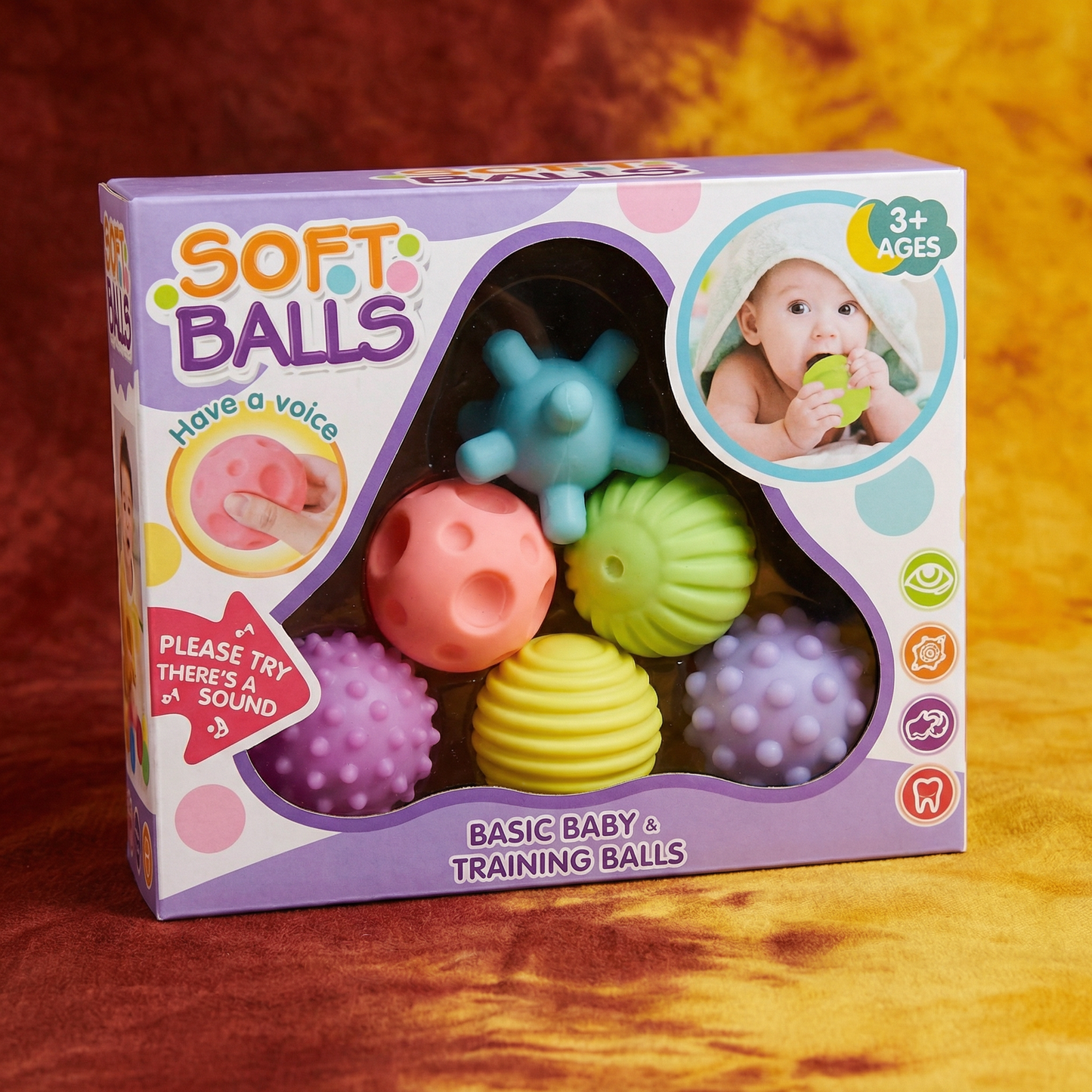 Baby Sensory Balls Set – Textured Touch & Feel Toy for Tactile Development