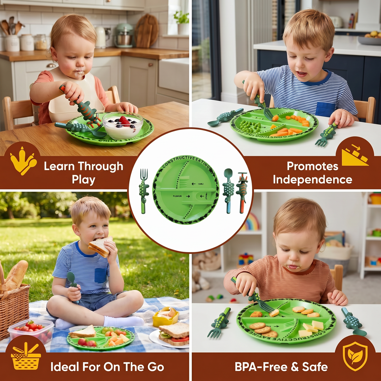 Dino Themed Dining Set