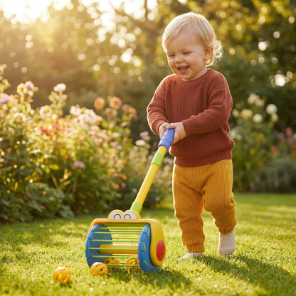 Baby Push Along Vacuum Roller Toy with Balls for Toddlers