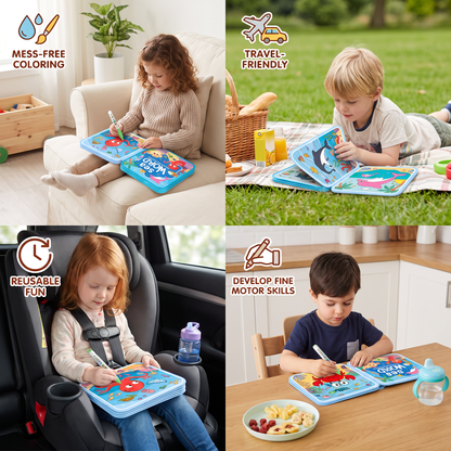 Magic Water Drawing Book – Reusable Mess-Free Colouring Fun