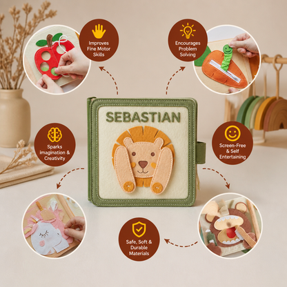 Kids Felt Book Personalized