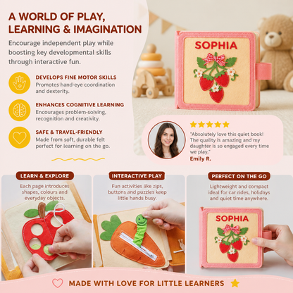 Kids Felt Book Personalized
