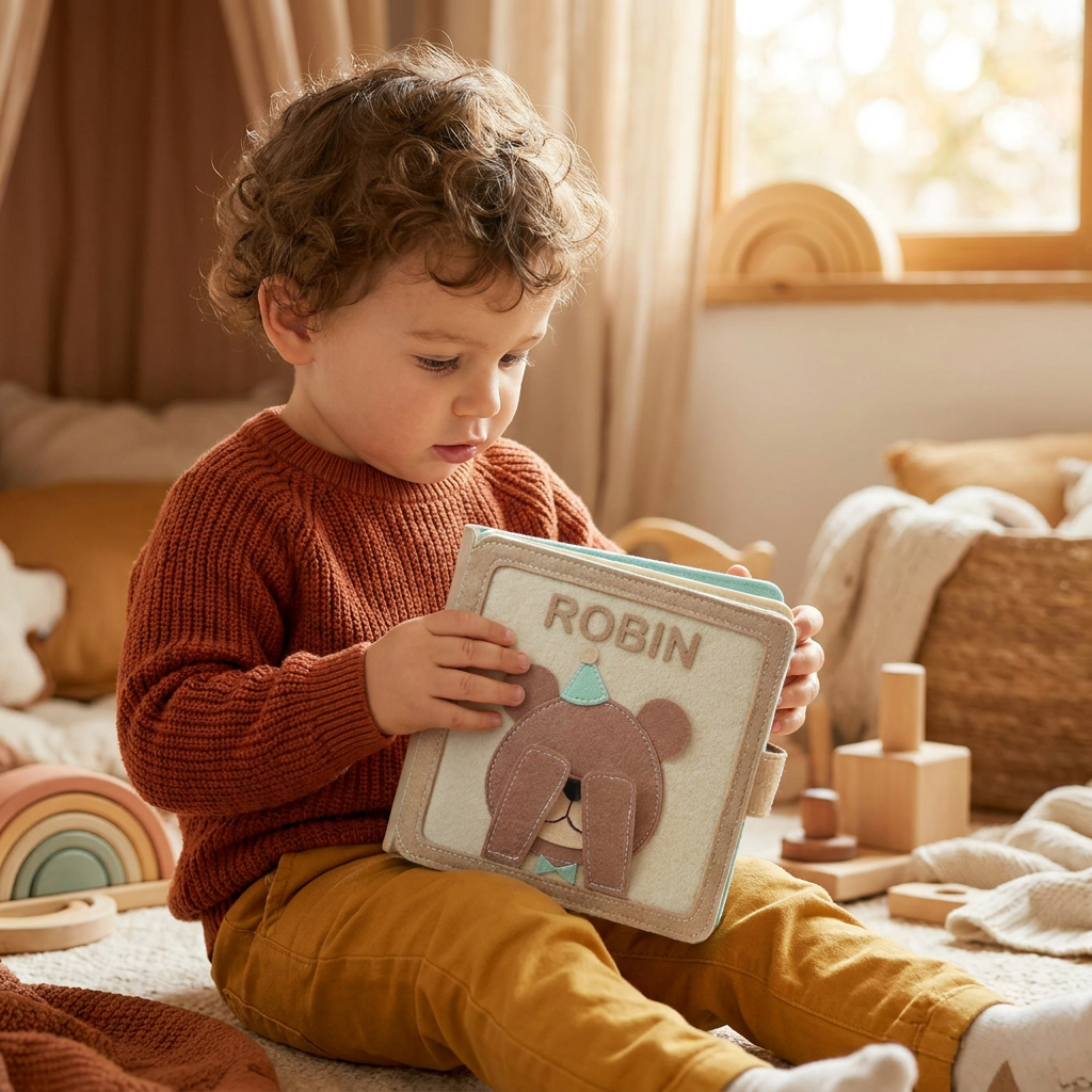 Kids Felt Book Personalized