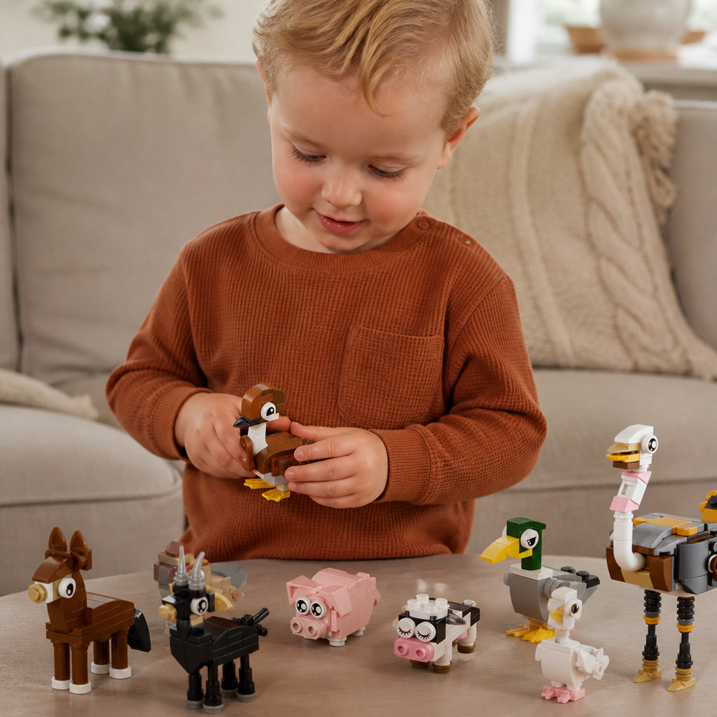 Animal Building Blocks Set