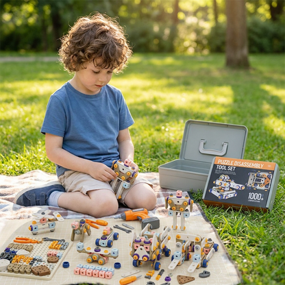 Kids’ DIY Tool Kit with Electric Drill – STEM Building Playset