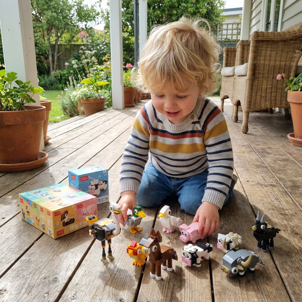 Animal Building Blocks Set
