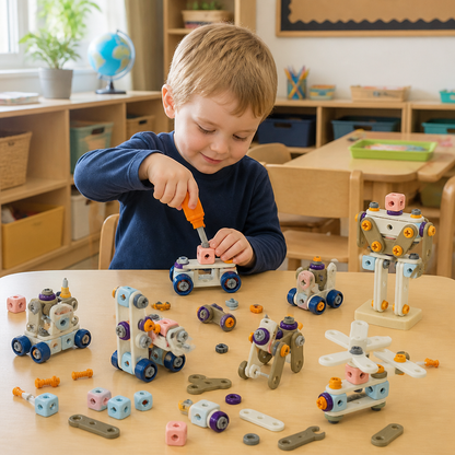 Kids’ DIY Tool Kit with Electric Drill – STEM Building Playset